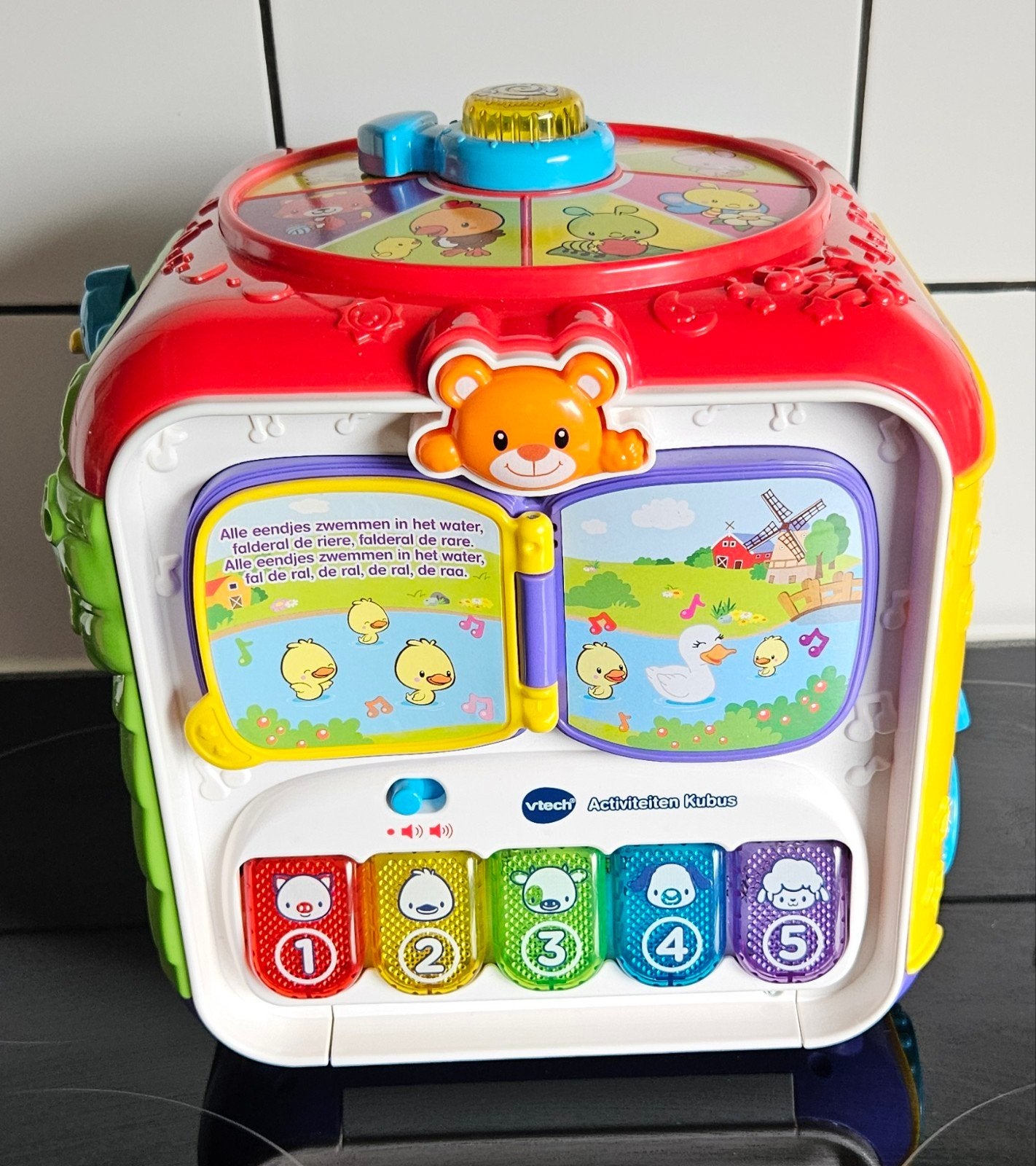 vtech baby  activiteiten kubus, Kinderen en Baby's, Ophalen, Zo goed als nieuw, 6 maanden tot 2 jaar