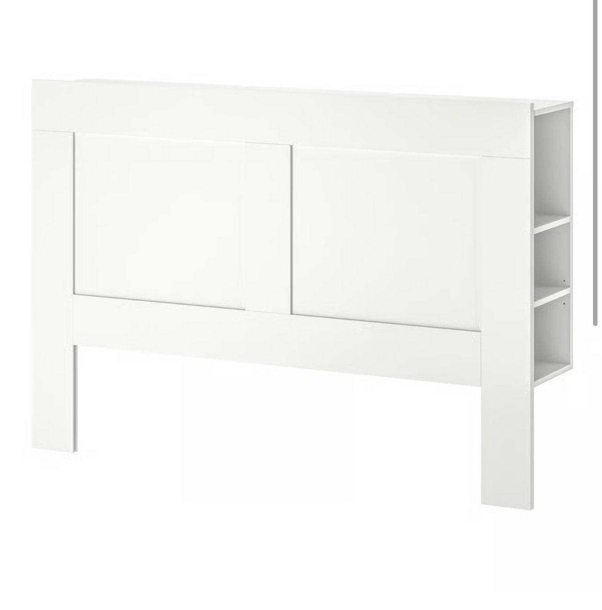 Tête de lit BRIMNES avec rangement, blanche, 160 cm, Enlèvement, Utilisé