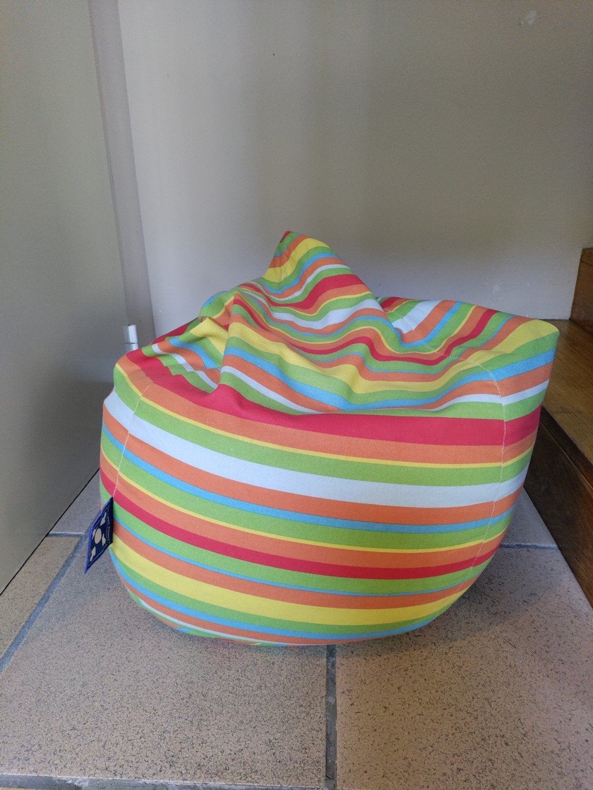 Kleurrijke zitzak kind Magma, Enlèvement, Comme neuf, Multicolore, Pouf