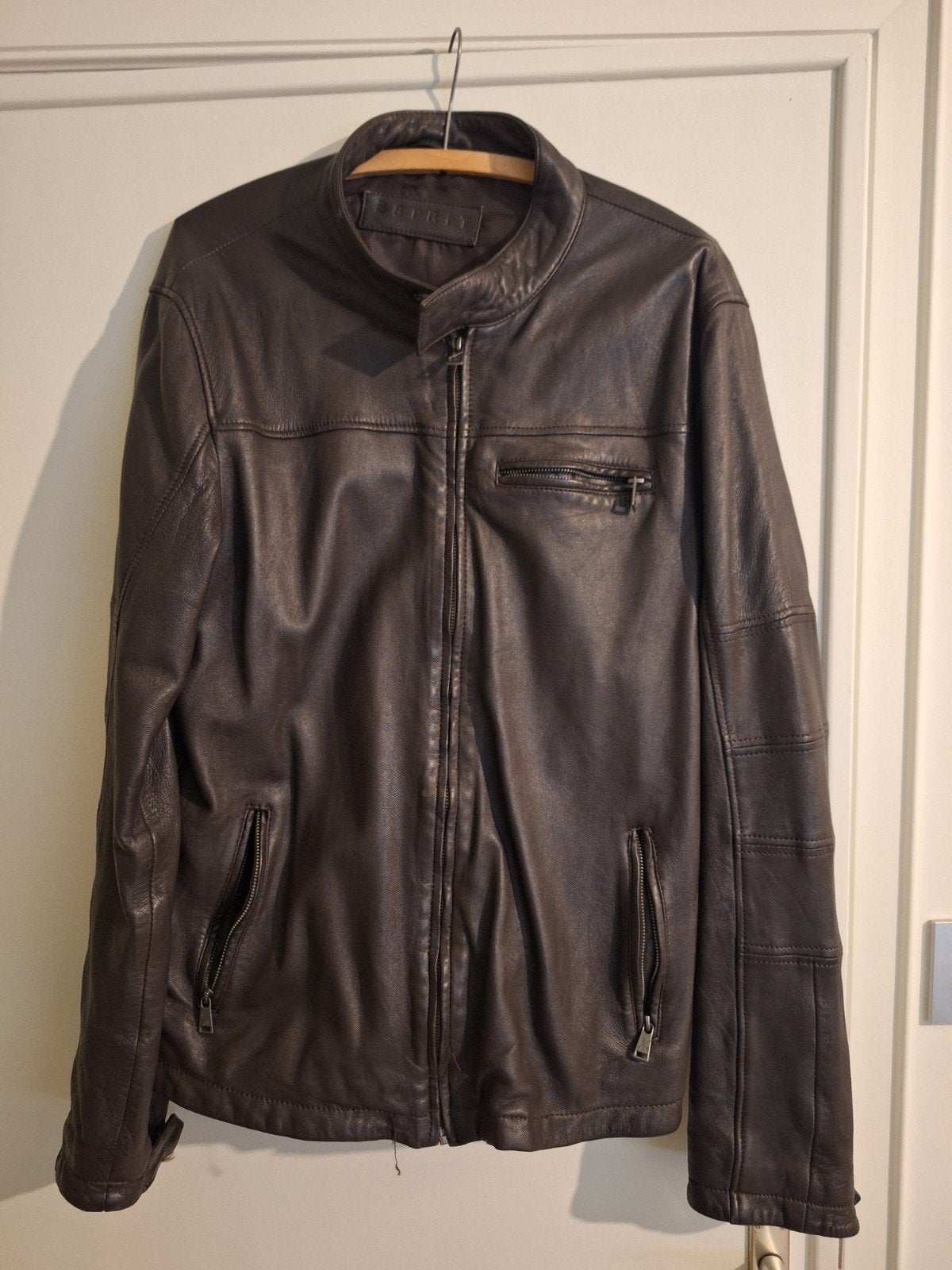 Lederen vest, Ophalen, Zo goed als nieuw, Bruin, Esprit
