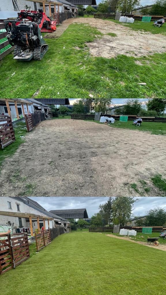 création de jardin/pelouse/gazon, Ophalen, Nieuw, 20 m² of meer, Gras