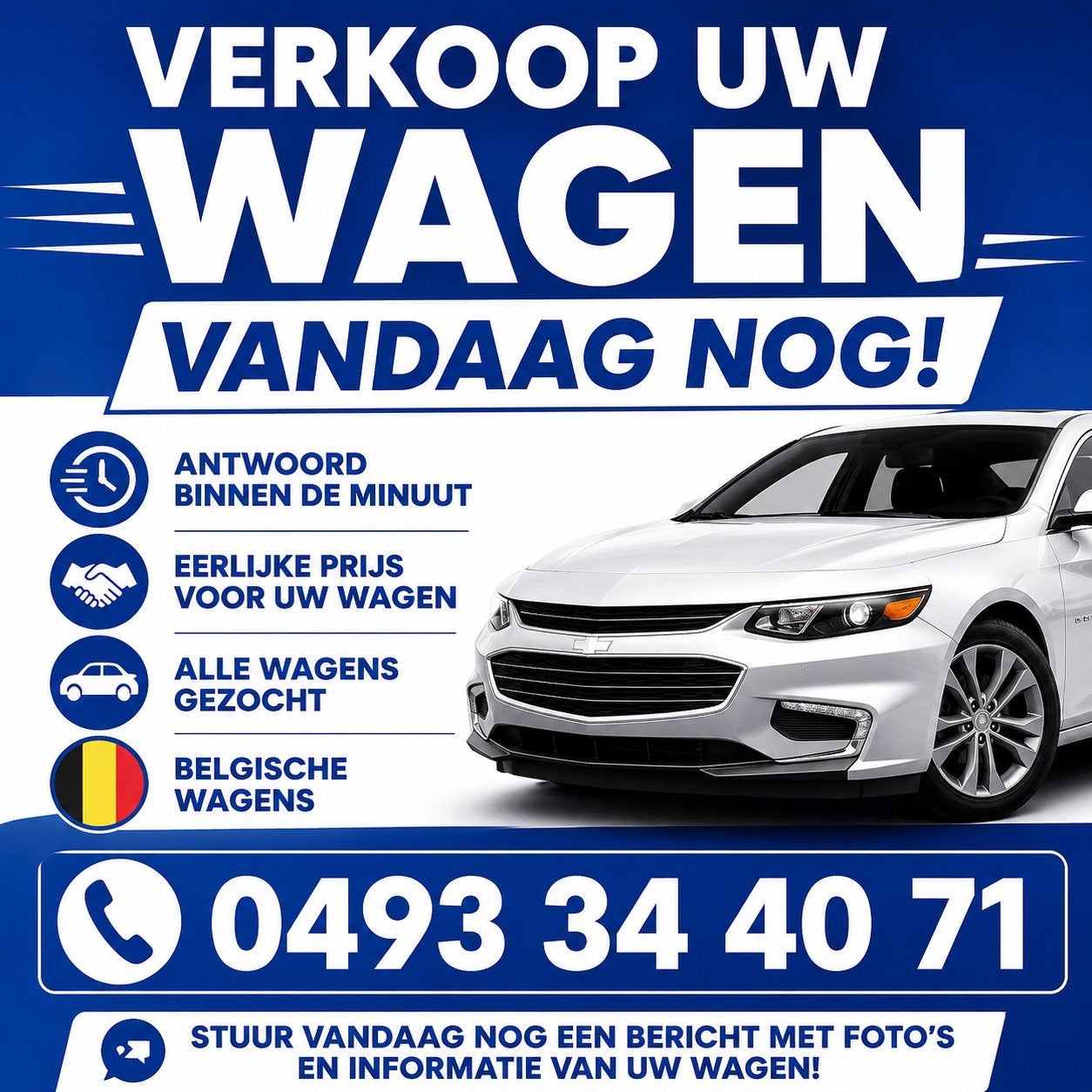 Verkoop uw Wagen Vandaag nog!