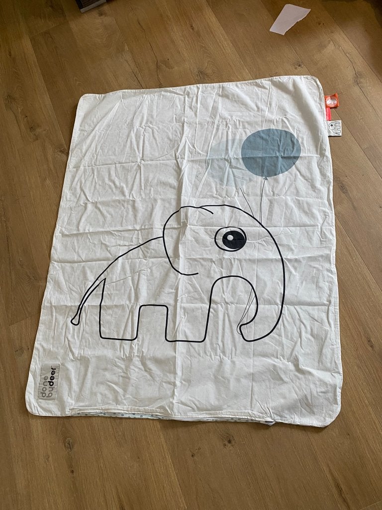 aerosleep matras en hoeslaken peuterbed, Kinderen en Baby's, 120 cm, Overige merken, Zo goed als nieuw, Meerkleurig