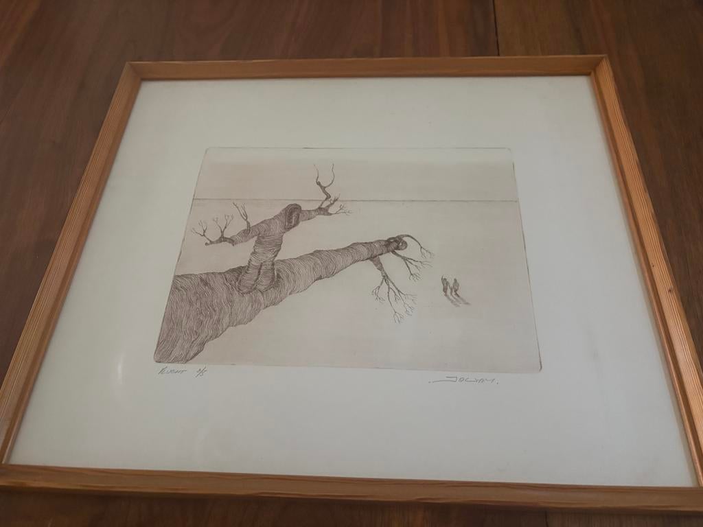 4 pentekeningen van Jolym (Marcel Joly), Antiek en Kunst, Kunst | Tekeningen en Fotografie, Ophalen