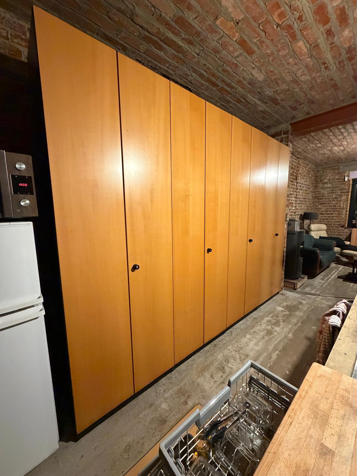 Armoires en bois Kinnarps, Maison & Meubles, Enlèvement, Comme neuf