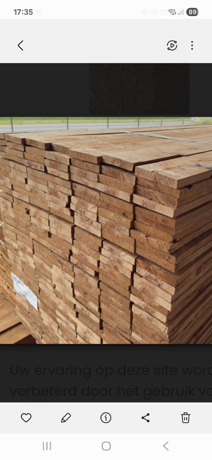 Thermowood, Ophalen