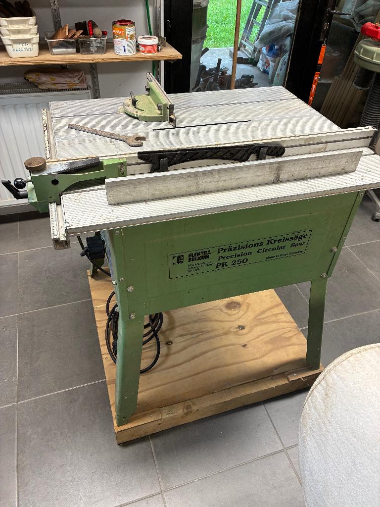 Tafelzaag Elektra Beckum PK250, Doe-het-zelf en Bouw, Gereedschap | Zaagmachines, Ophalen, Gebruikt, Cirkelzaag, 70 mm of meer