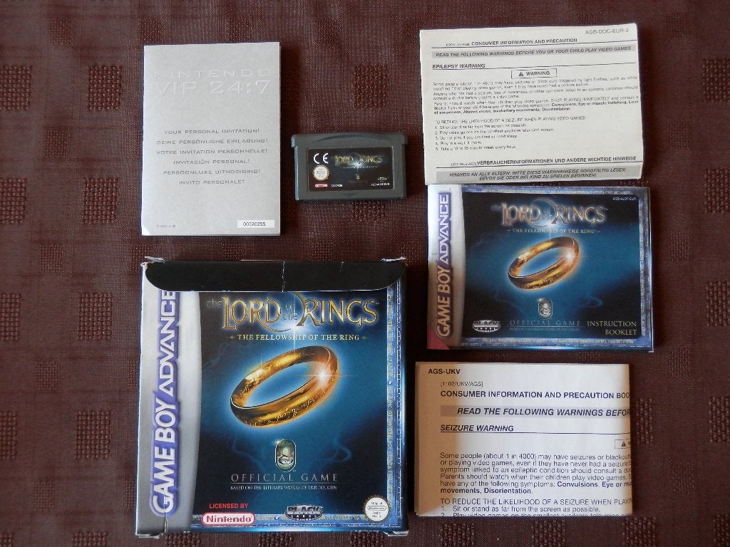 „The Lord of the Rings: Fellowship” spel voor Nintendo GBA, Ophalen of Verzenden, Zo goed als nieuw