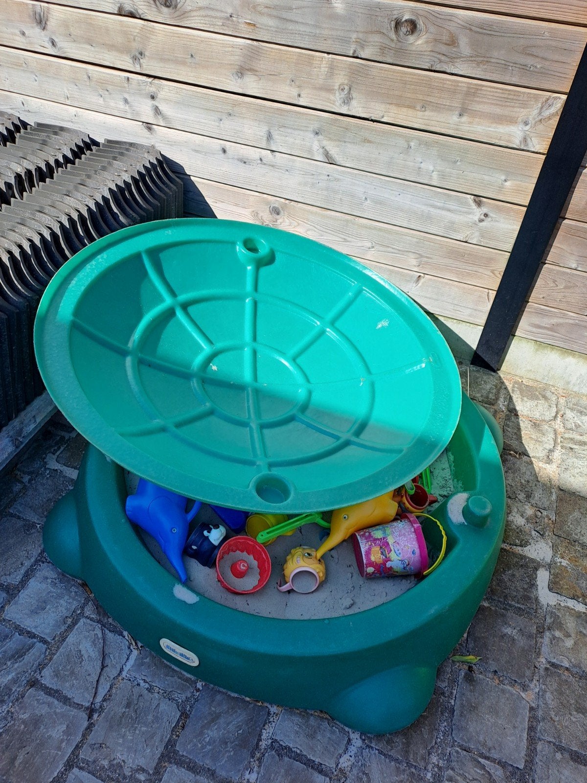 Little tikes Zandbak schildpad (+zand), Kinderen en Baby's, Speelgoed | Buiten | Zandbakken, Ophalen, Gebruikt