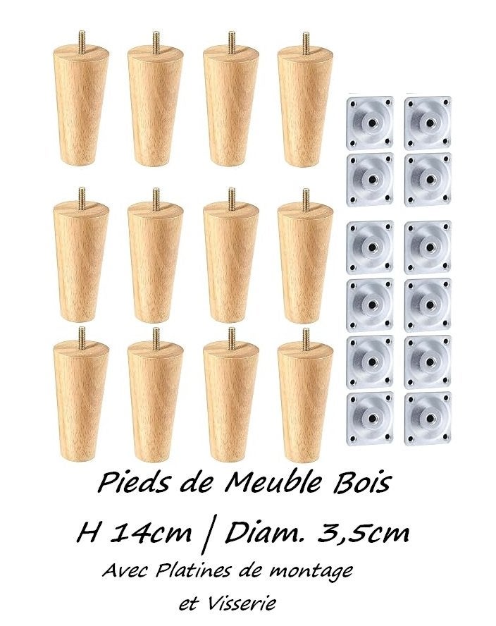 Set van 12 voet houten meubilair! Negen!, Ophalen
