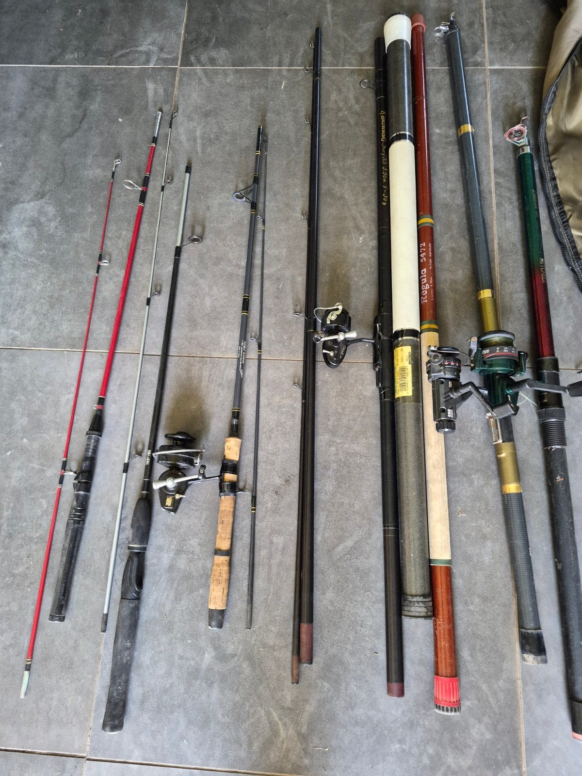 Petit lot de canne à pêche voir photos, Enlèvement ou Envoi