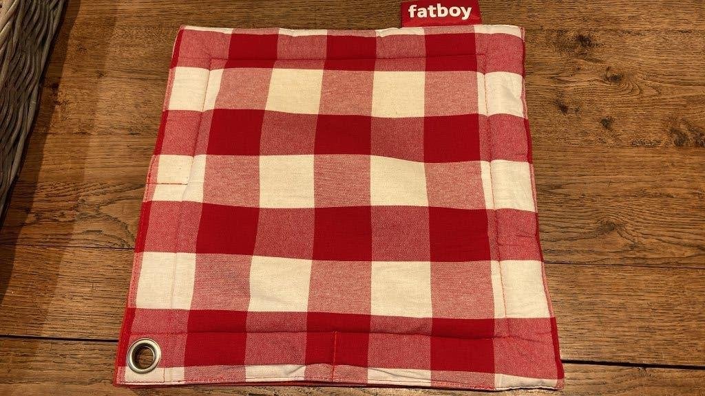FATBOY kussenhoes, Rouge, Carré, Enlèvement, Utilisé