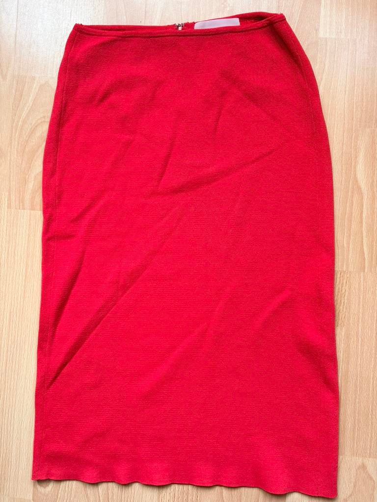 Pencil skirt Annemie Verbeke, Ophalen of Verzenden, Zo goed als nieuw, Maat 38/40 (M), Rood