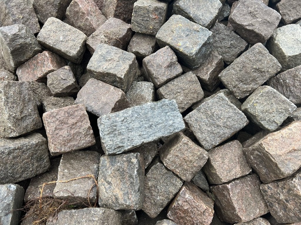 Zweedse graniet klinkers – 90m² – Vlaams-Brabant, Tuin en Terras, Tegels en Klinkers, Ophalen, Klinkers, Zo goed als nieuw, Natuursteen