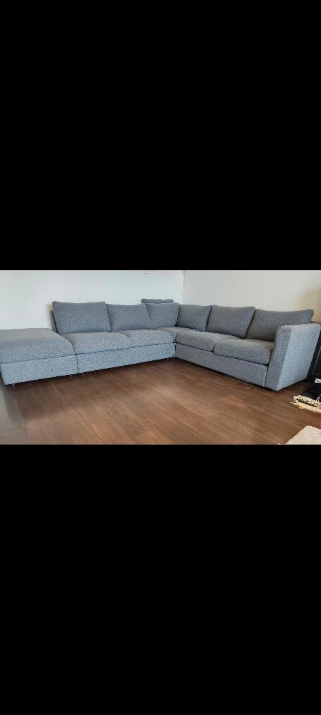 VIMLE canapé 5pl plus un repose pied, 75 à 100 cm, 250 à 300 cm, Banc d'angle, Quatre personnes ou plus