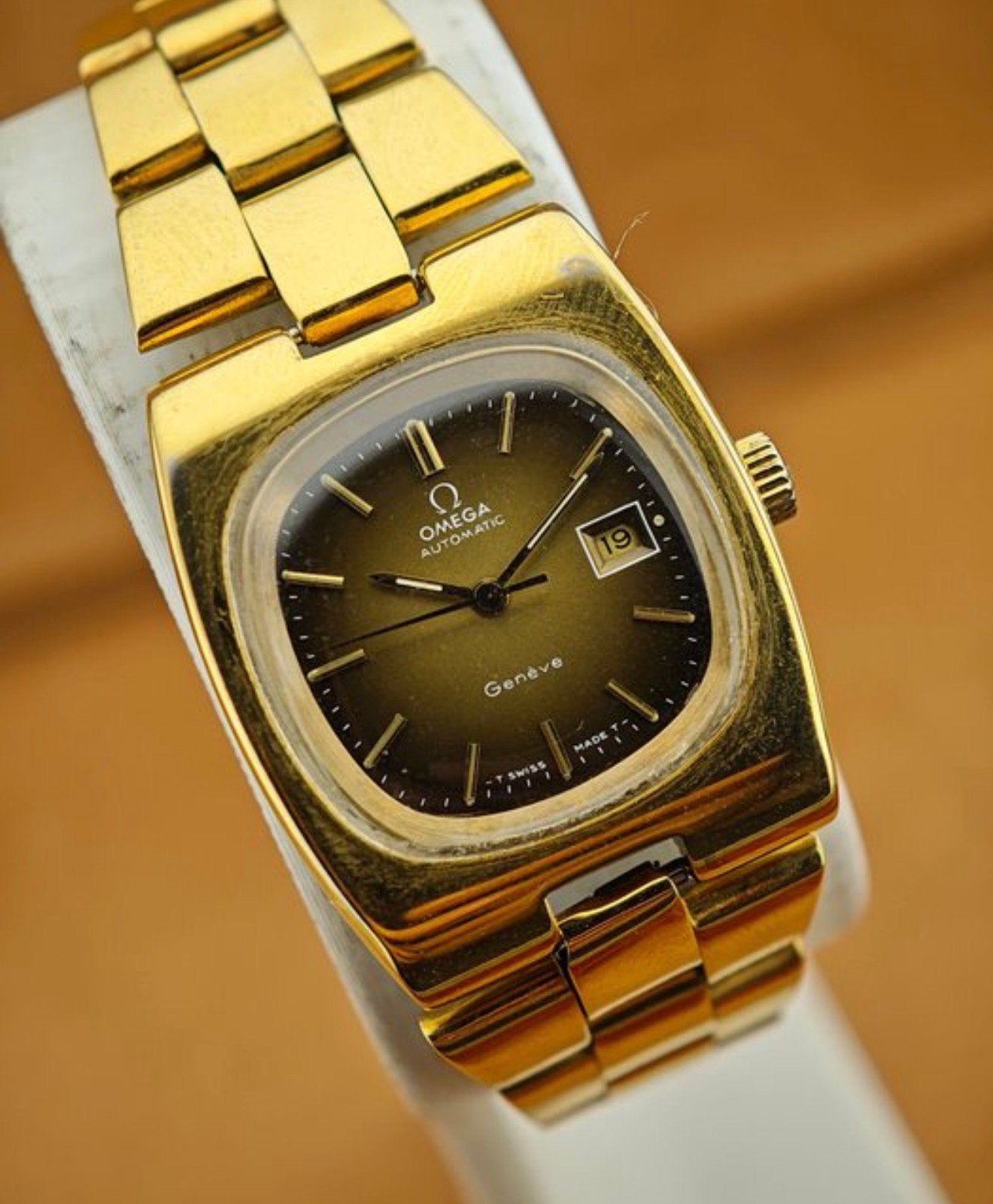 Omega Genève Automatic vintage 1970/1979, Handtassen en Accessoires, Ophalen of Verzenden, Polshorloge