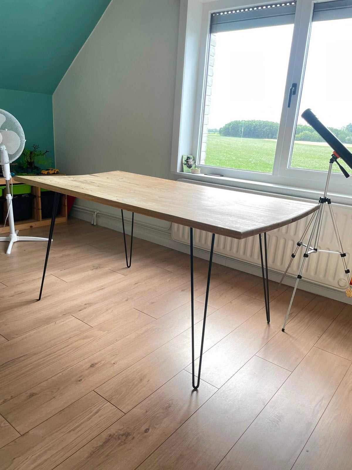 Landelijke grenen tafel, Enlèvement, Comme neuf