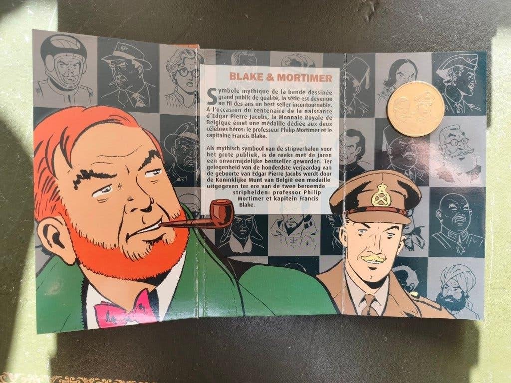Médaille Blake et Mortimer Monnaie Royale 2004, Collections, Enlèvement ou Envoi, Autres personnages, Comme neuf, Autres types