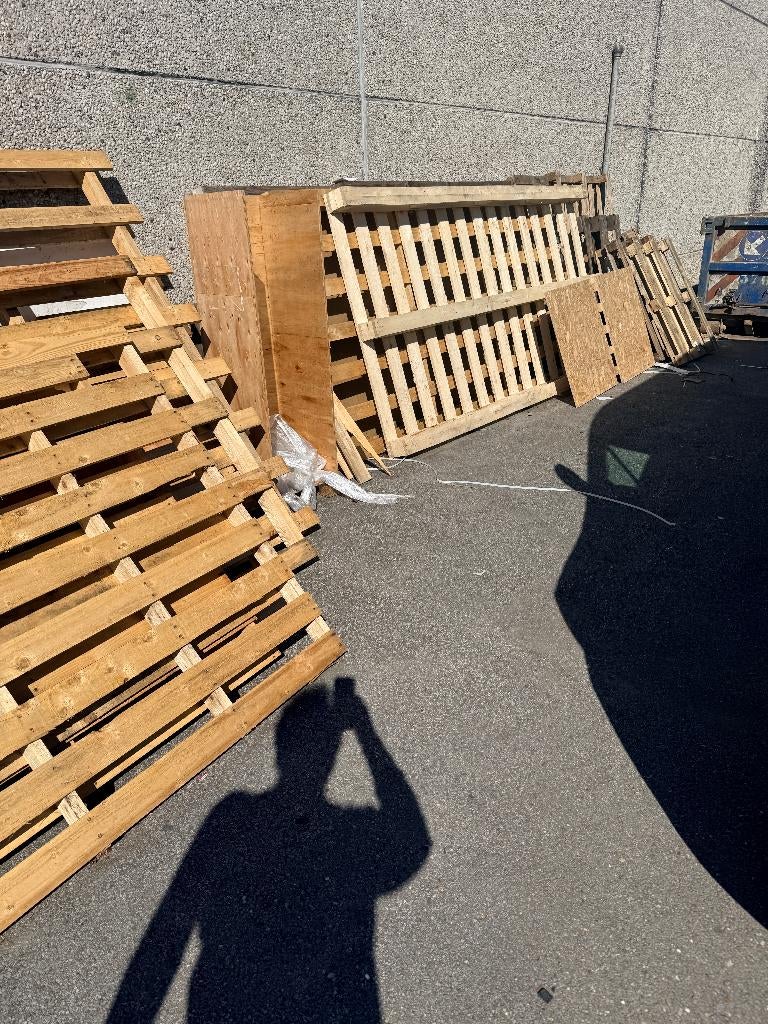 Houten paletten gratis af te halen – Overijse, Ophalen, Grenen, 250 tot 300 cm, 50 mm of meer