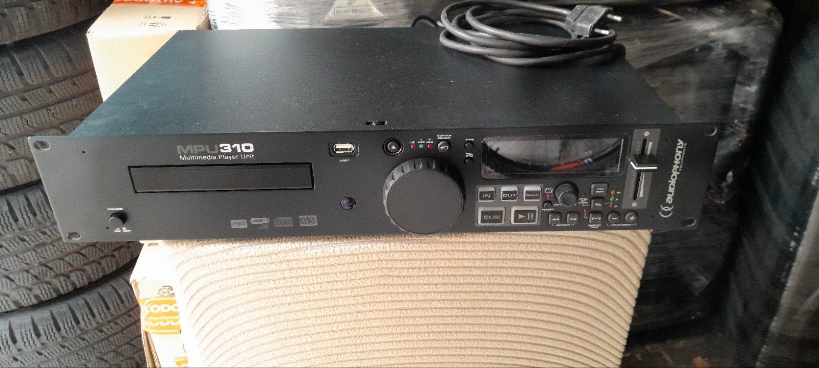 Media Player Audiophony MPU310 Single USB SD MP3 Speler, Audio, Tv en Foto, Cd-spelers, Ophalen