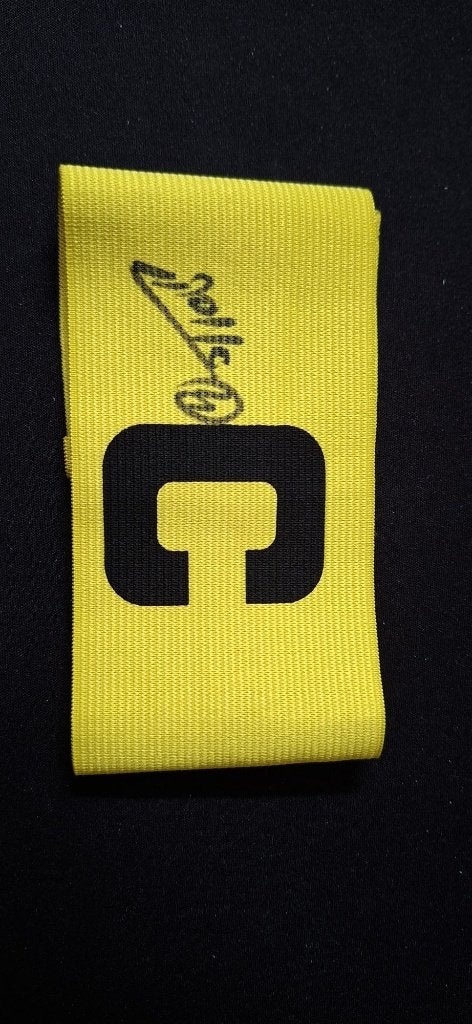 Aanvoerdersband met handtekening; Oscar Gloukh # Ajax, Verzamelen, Verzenden, Nieuw, Shirt