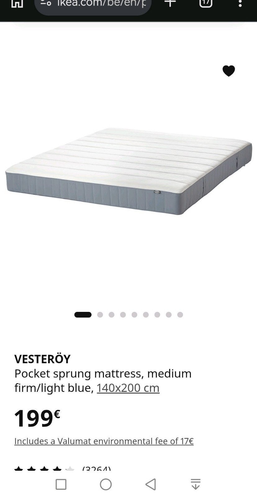 mattress 140x200 cm, Maison & Meubles, Chambre à coucher | Matelas & Sommiers, Matelas, Enlèvement, 200 cm, 140 cm