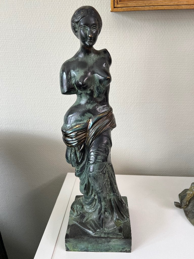 Bronzen Venus van Milo 5 kg, Antiek en Kunst, Kunst | Beelden en Houtsnijwerken, Ophalen of Verzenden, 20 - 50 cm, Beeld, Vrouw