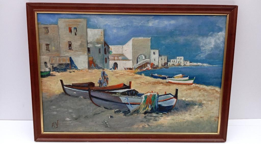 ALBERTO VARILONI 1960 schilderij, Ophalen of Verzenden
