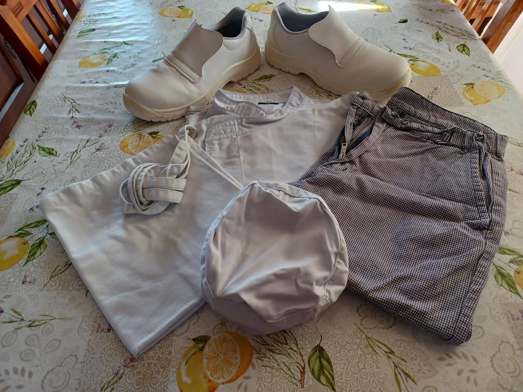 Tenue boulanger / pâtissier complête, Ophalen
