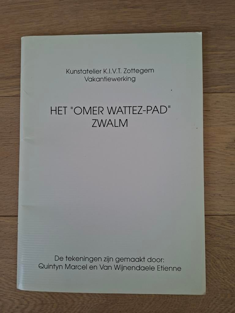 Map met tekeningen Het Omer Wattez-pad Zwalm, Ophalen of Verzenden