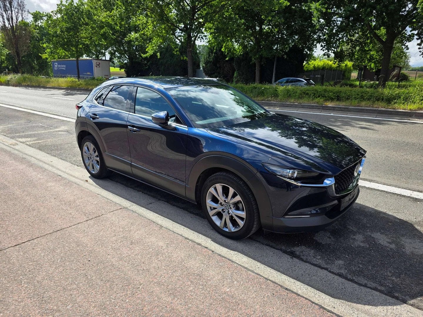 Mazda CX-30 CX-30 2.0i SKYACTIV-G MHE AUT. 1EIG. 2022' IN, Auto's, 1998 cc, Gebruikt, 4 cilinders, Blauw