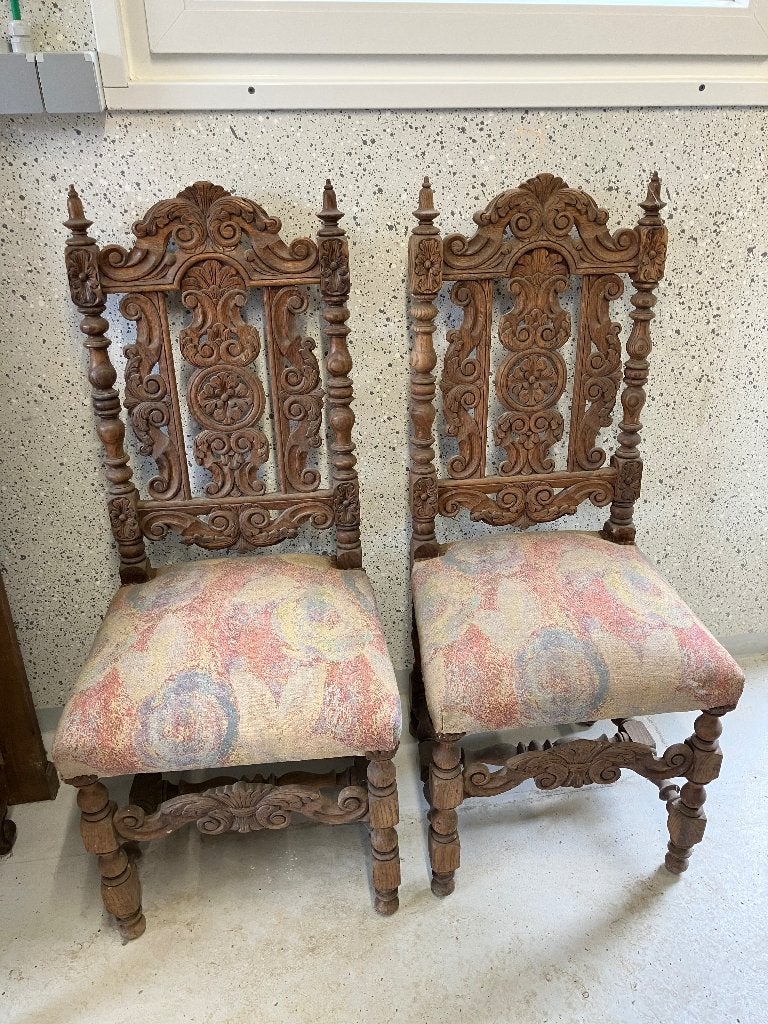 stoelen, Maison & Meubles, Chaises, Antiek, Bois, Comme neuf, Enlèvement
