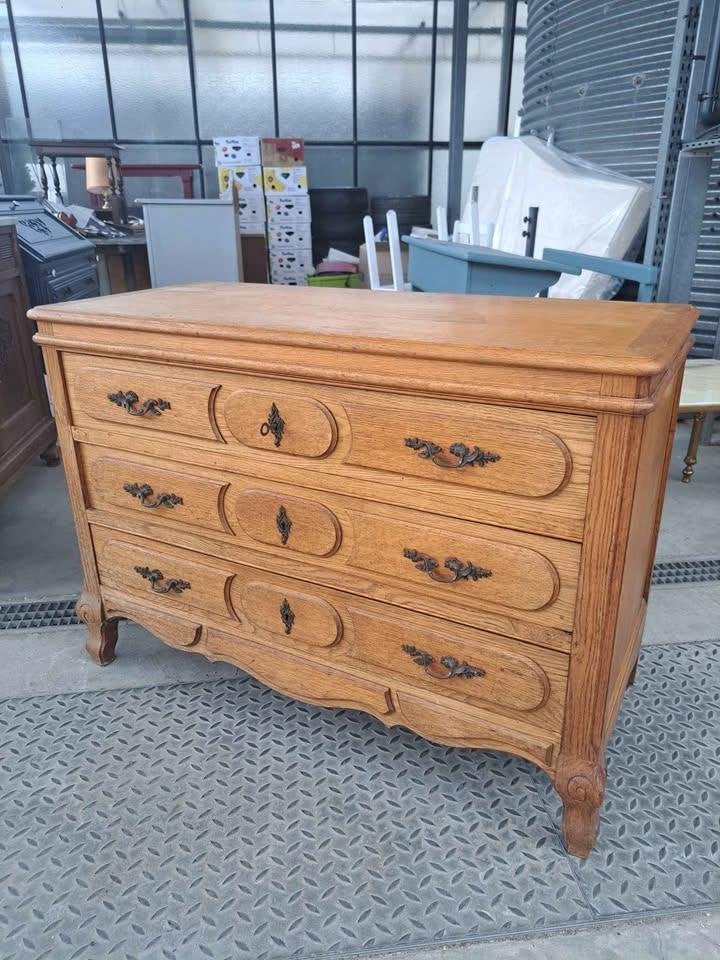Prachtige eiken commode / ladekast – Landelijke stijl, Gebruikt, Eikenhout, Landelijk, 3 of 4 laden