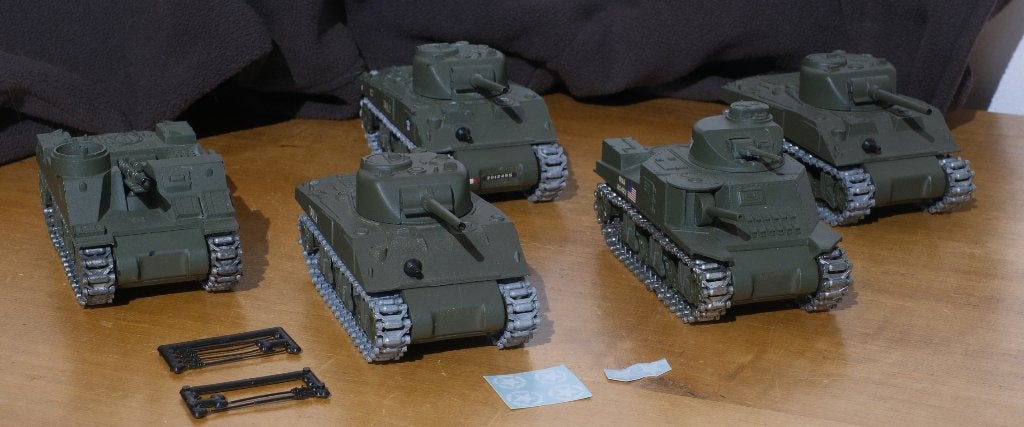 solido militaire - tank sherman - lot 8, Enlèvement ou Envoi, Utilisé