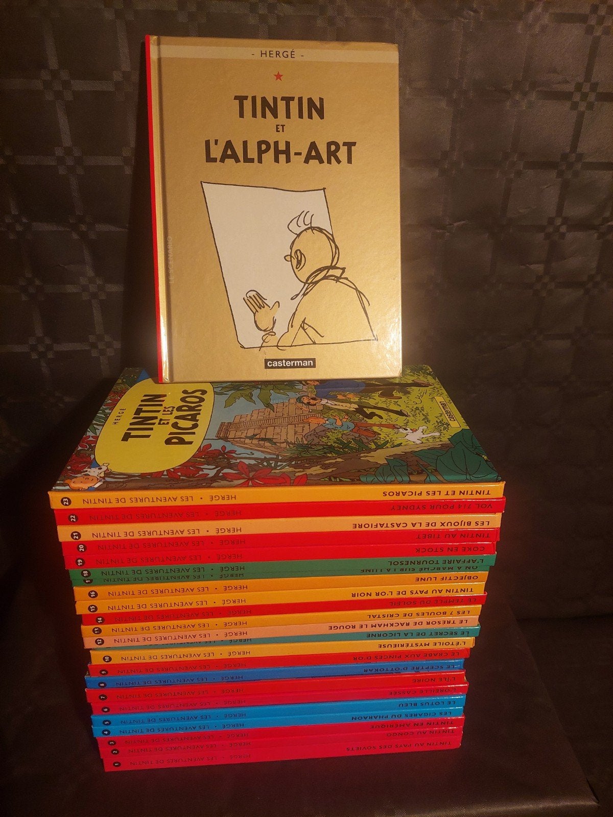 bd tintin ( mini format a5) série complète 24 tomes   neuf, Complete serie of reeks, Nieuw, Ophalen of Verzenden, HERGE