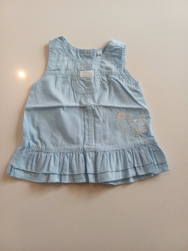 Licht blauw jurkje maat 68, Kinderen en Baby's, Babykleding | Maat 68, Ophalen of Verzenden, Gebruikt, Meisje, Jurkje of Rokje