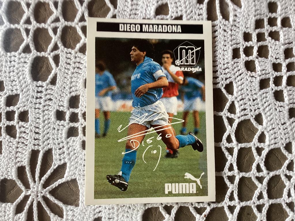 Sticker voetbal PUMA DIEGO MARADONA, Verzamelen, Foto's en Prenten, Ophalen of Verzenden, Gebruikt