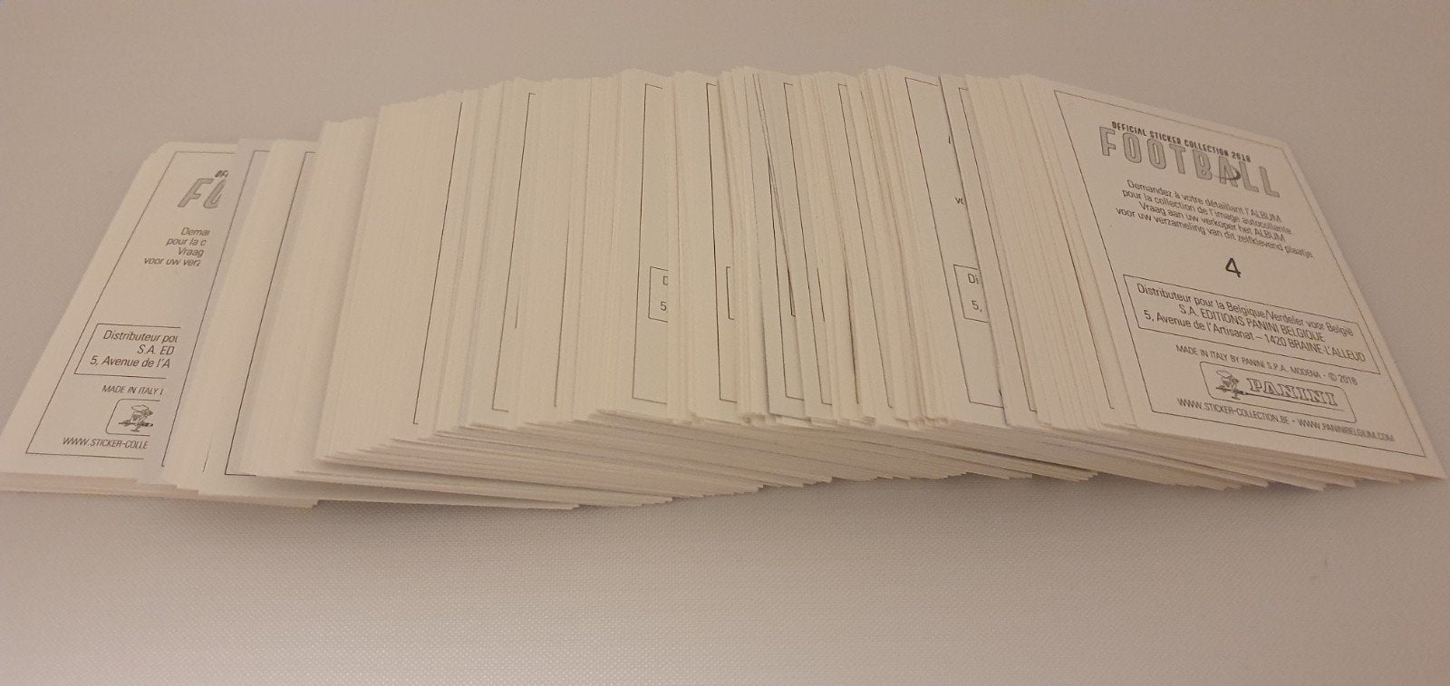 Panini Pro League 2018, Enlèvement ou Envoi