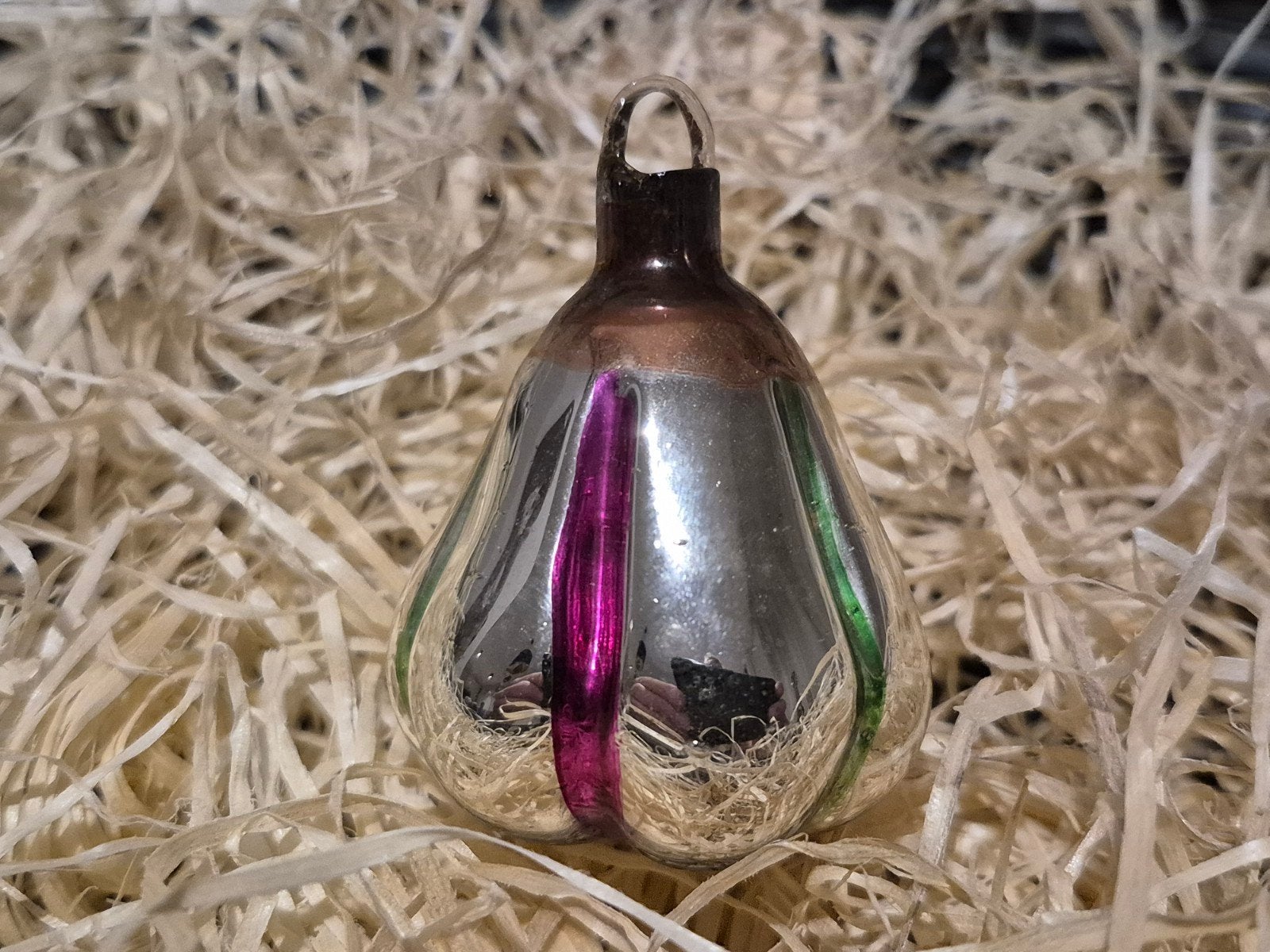 Ajeko antieke kerstbal, Ophalen of Verzenden, Gebruikt