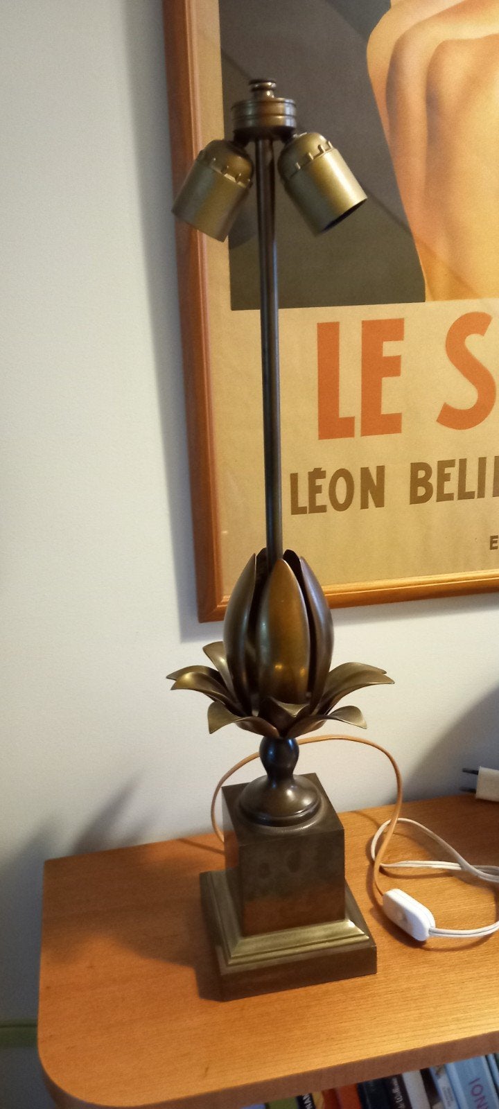 Ancien pied de lampe style Maison Charles - Boulanger, Enlèvement ou Envoi