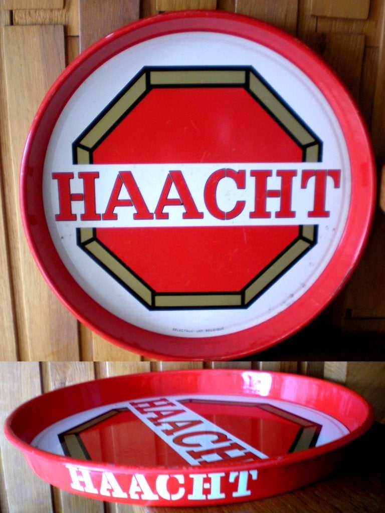 HAACHT  Plateau 29 cm, Enlèvement ou Envoi, Comme neuf, Panneau, Plaque ou Plaquette publicitaire