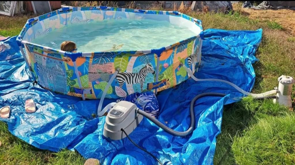 Zwembad 3m, Ophalen, Gebruikt, 80 tot 120 cm, Rond