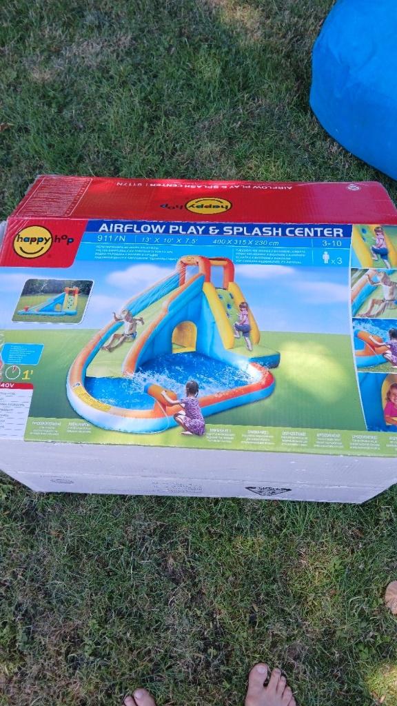 Chateau gonflable Happy Hop  Splash Center 9117N (VIDEO), Enlèvement, Comme neuf