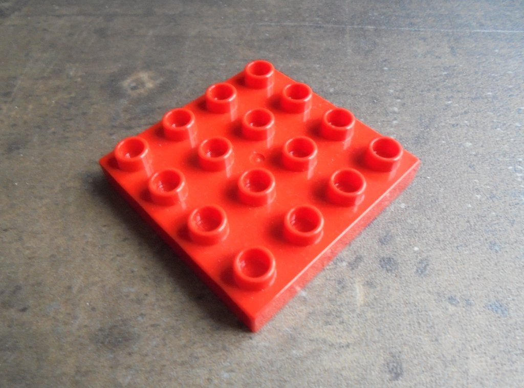 Lego Duplo Baseplate 4x4 (zie foto's) 14, Ophalen of Verzenden, Gebruikt, Losse stenen, Duplo