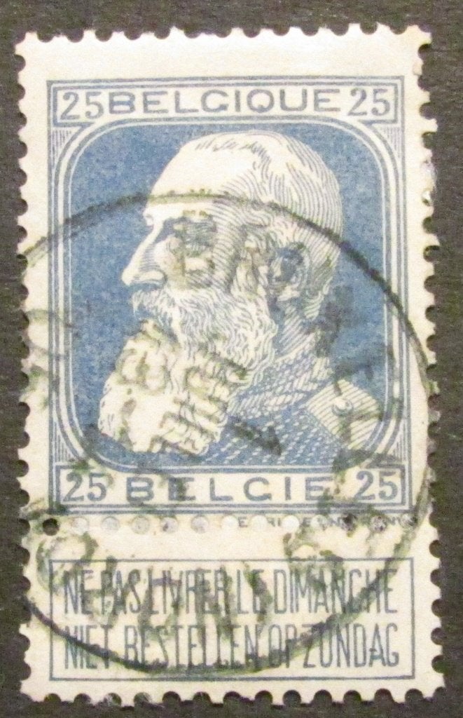 25 centimes estampillé par Léopold II à partir de 1911, Enlèvement ou Envoi, Affranchi, Timbre-poste, Maison royale