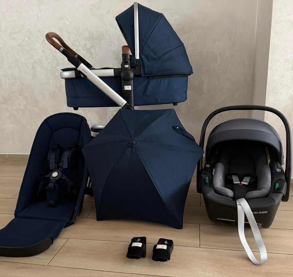 Joolz Day 3 Parrot Blue kinderwagen 3-in-1 Complete Set, Babygeluk, Ophalen of Verzenden, Zo goed als nieuw, W