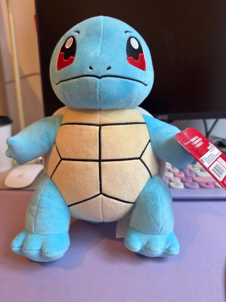 Peluche Pokemon Carapuce 30 cm neuve avec etiquette, Overige merken, Overige typen, Blauw, Nieuw