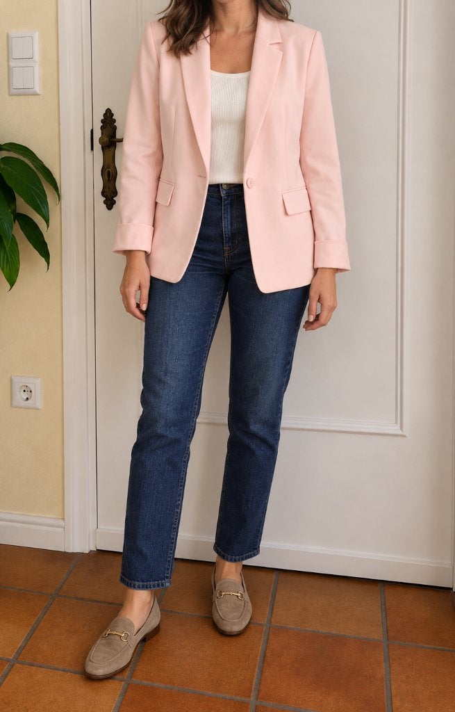 Blazer rose clair Mayerline — taille 40/42, Taille 42/44 (L), Mayerline, Enlèvement ou Envoi, Rose