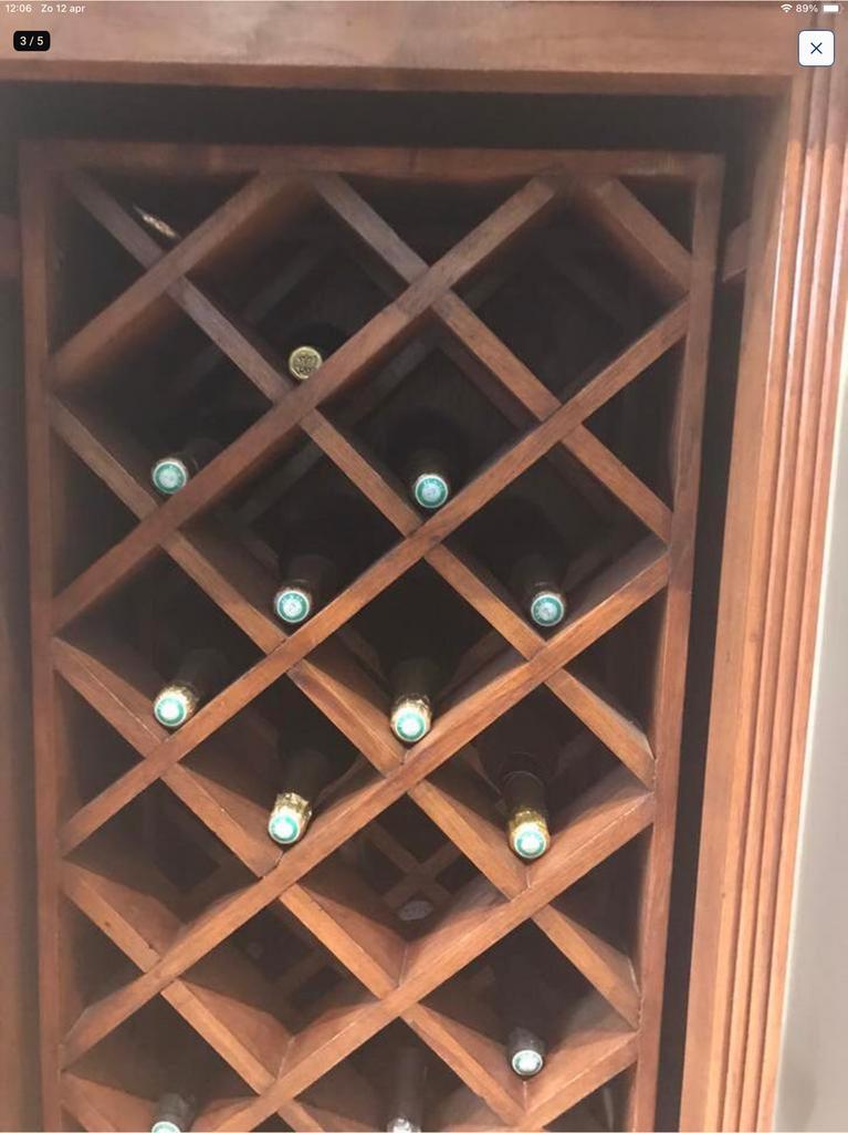 Houten wijnwek, Huis en Inrichting, Woonaccessoires | Wijnrekken, Ophalen, Gebruikt, Hout, 15 tot 25 flessen
