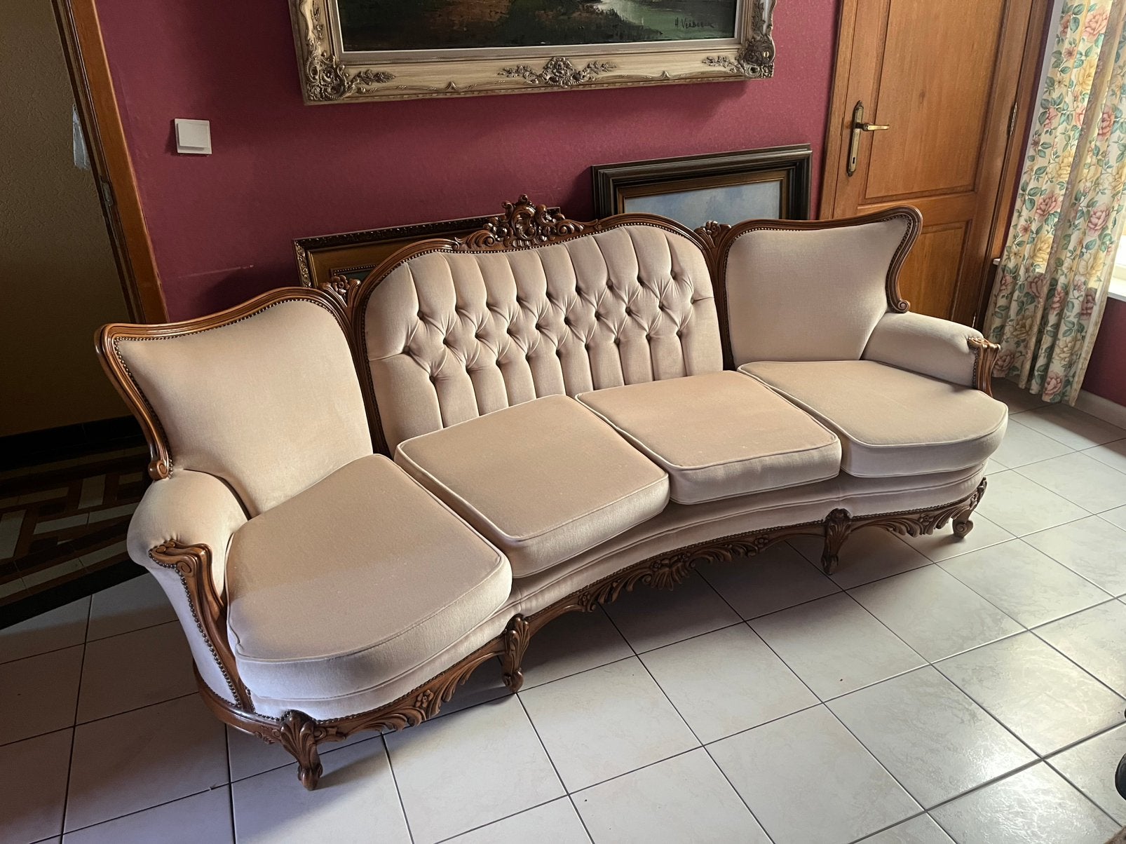 3-delig Salon in Louise XV/Roccoco Rivival-stijl, Antiquités & Art, Enlèvement